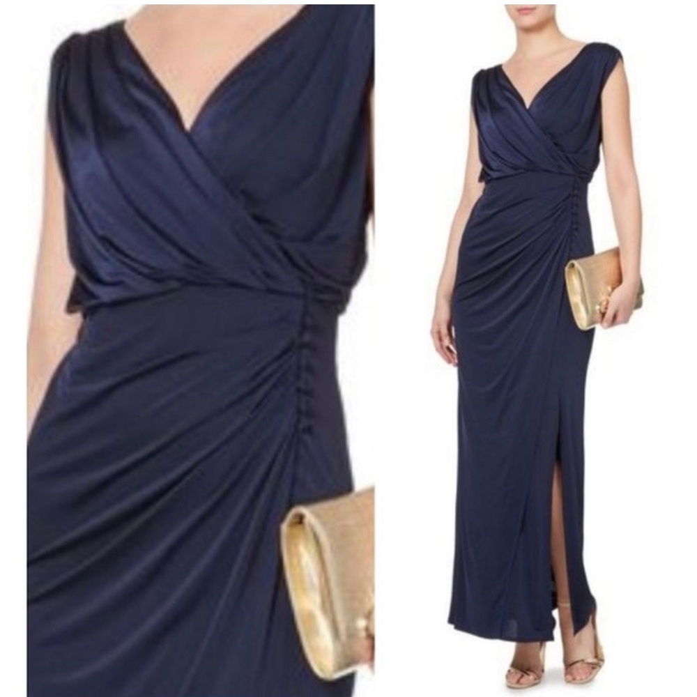 BIBA Navy Blue Evening Gown